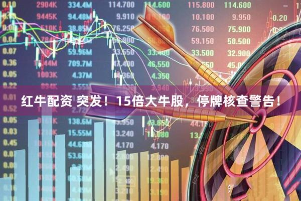 红牛配资 突发！15倍大牛股，停牌核查警告！